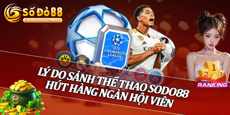 Lý Do Sảnh Thể Thao Sodo88 Hút Hàng Ngàn Hội Viên 