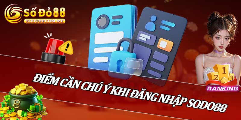 Điểm Cần Chú Ý Khi Đăng Nhập Sodo88